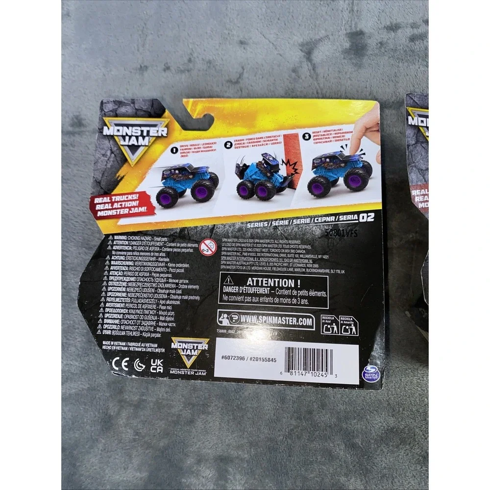 Monster Jam Diecast Truck Smash Bash Sonuva Digger Wild Side Lot of 2 NEW in Box